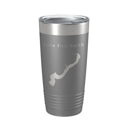 Lake Fort Smith Map Tumbler Travel Mug Insulated Laser Engraved Coffee Cup Arkansas 20 oz-16