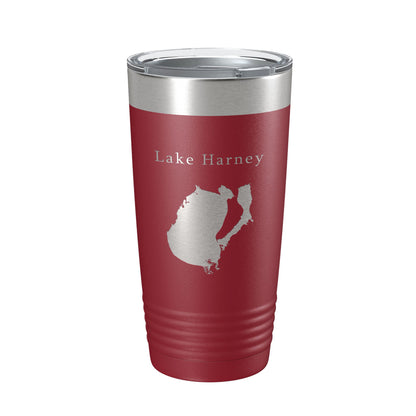 Lake Harney Map Tumbler Travel Mug Insulated Laser Engraved Coffee Cup Florida 20 oz-18