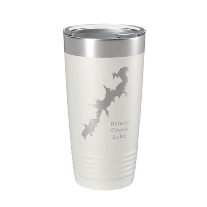 Briery Creek Lake Map Tumbler Travel Mug Insulated Laser Engraved Coffee Cup Virginia 20 oz-7