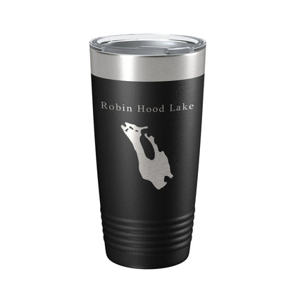 Robin Hood Lake Sherwood Forest Map Tumbler Travel Mug Insulated Laser Engraved Coffee Cup Massachusetts 20 oz-5