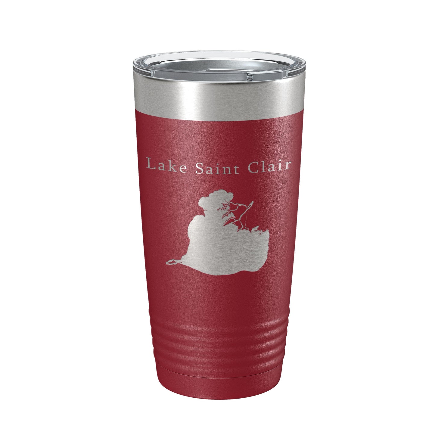 Lake Saint Clair Map Tumbler Travel Mug Insulated Laser Engraved Coffee Cup Michigan Ontario 20 oz-18