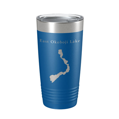 East Okoboji Lake Map Tumbler Travel Mug Insulated Laser Engraved Coffee Cup Iowa 20 oz-6