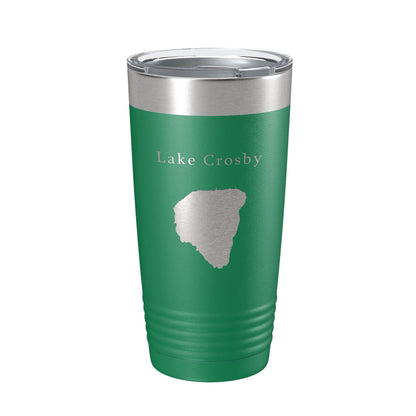 Lake Crosby Map Tumbler Travel Mug Insulated Laser Engraved Coffee Cup Florida 20 oz-9