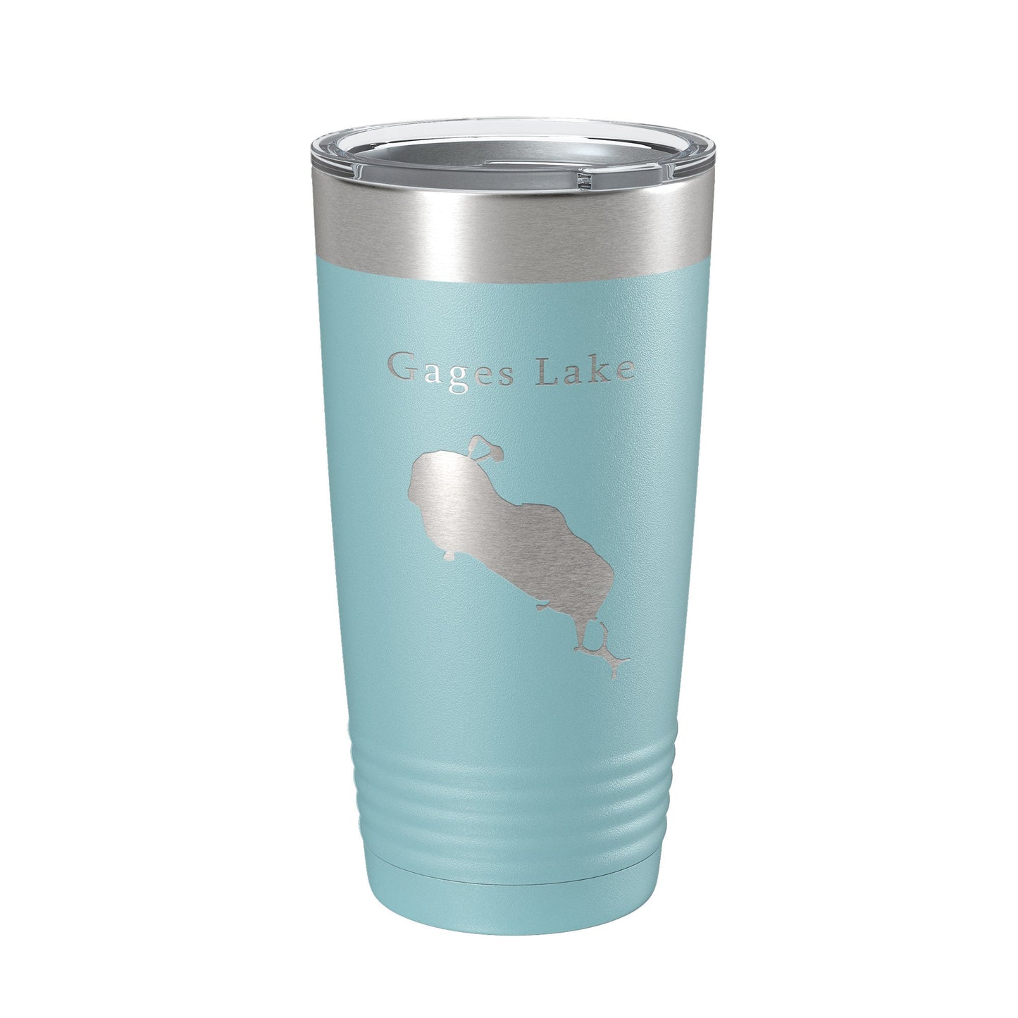 Gages Lake Map Tumbler Travel Mug Insulated Laser Engraved Coffee Cup Illinois 20 oz-13