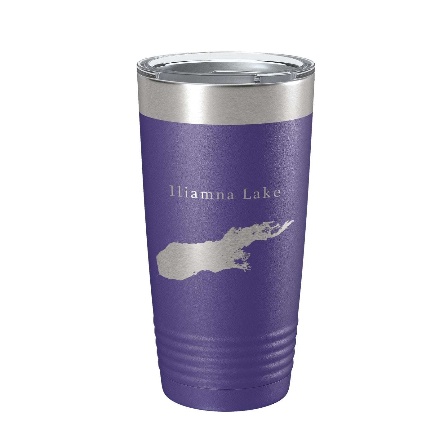 Iliamna Lake Map Tumbler Travel Mug Insulated Laser Engraved Coffee Cup Alaska 20 oz-15