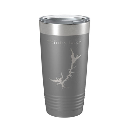 Trinity Lake Clair Engle Map Tumbler Travel Mug Insulated Laser Engraved Coffee Cup California 20 oz-16