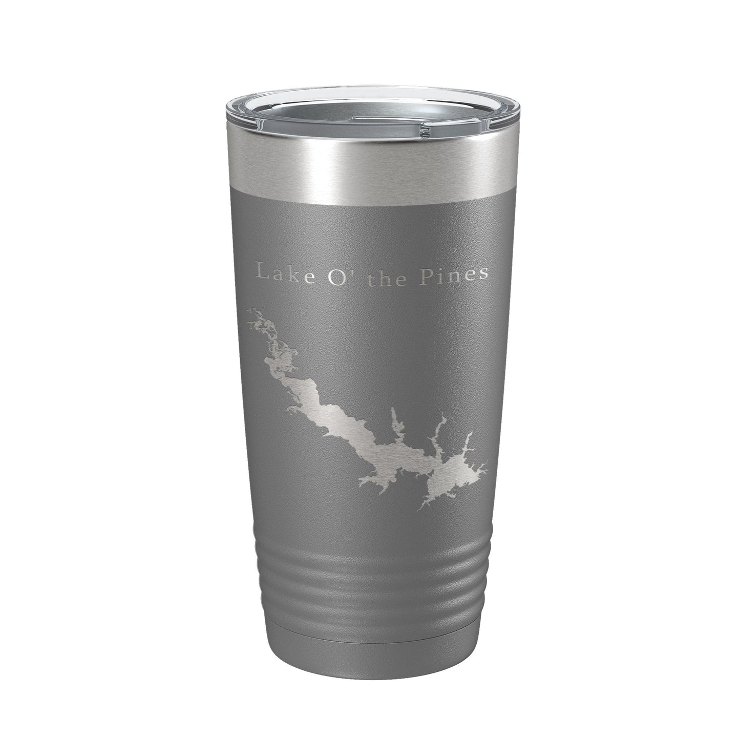 Lake O' the Pines Map Tumbler Travel Mug Insulated Laser Engraved Coffee Cup Texas 20 oz-16