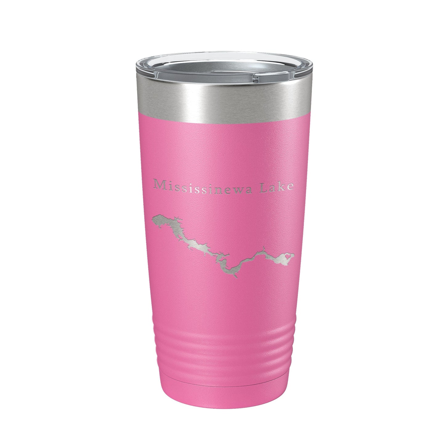 Mississinewa Lake Map Tumbler Travel Mug Insulated Laser Engraved Coffee Cup River Indiana 20 oz-11