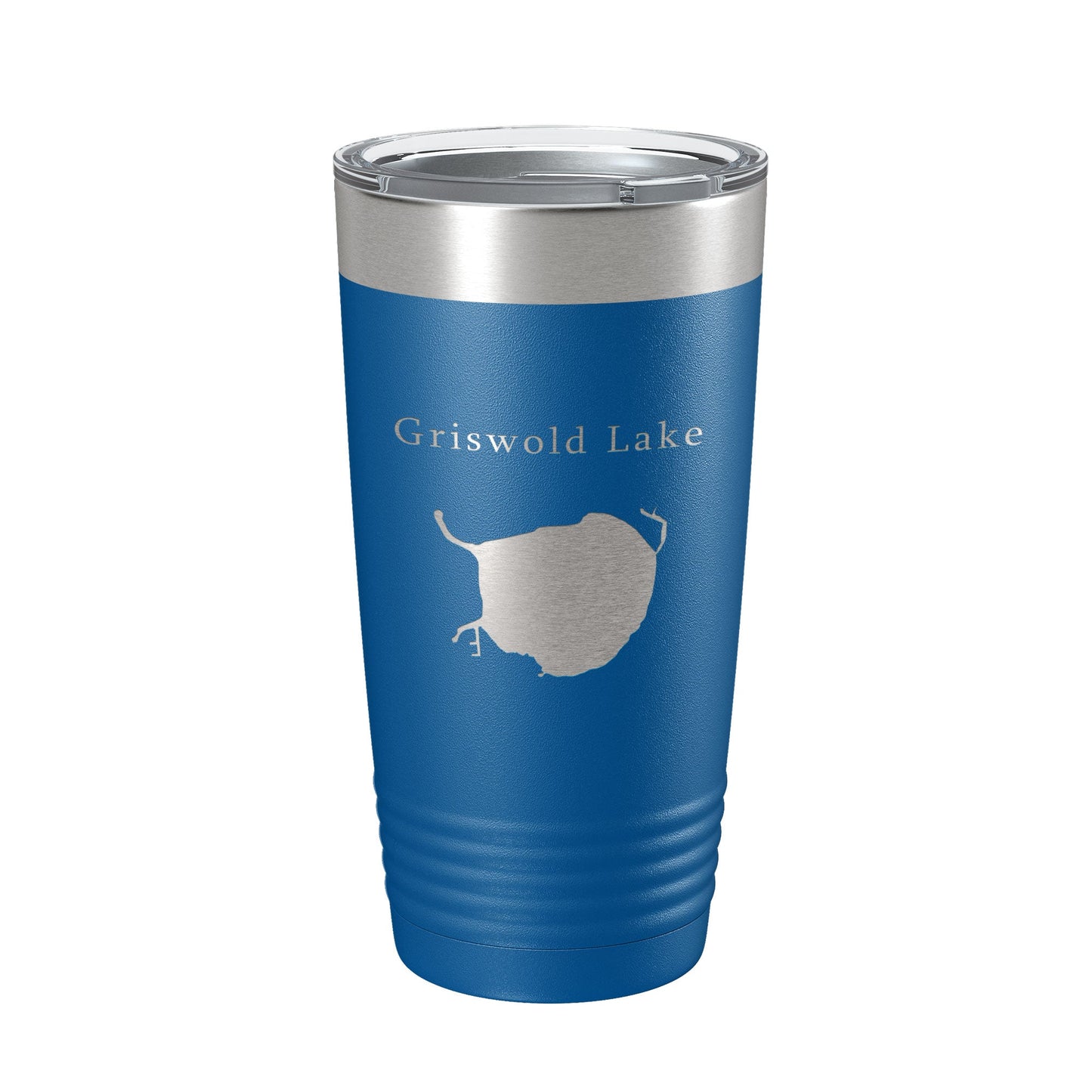 Griswold Lake Map Tumbler Travel Mug Insulated Laser Engraved Coffee Cup Illinois 20 oz-6