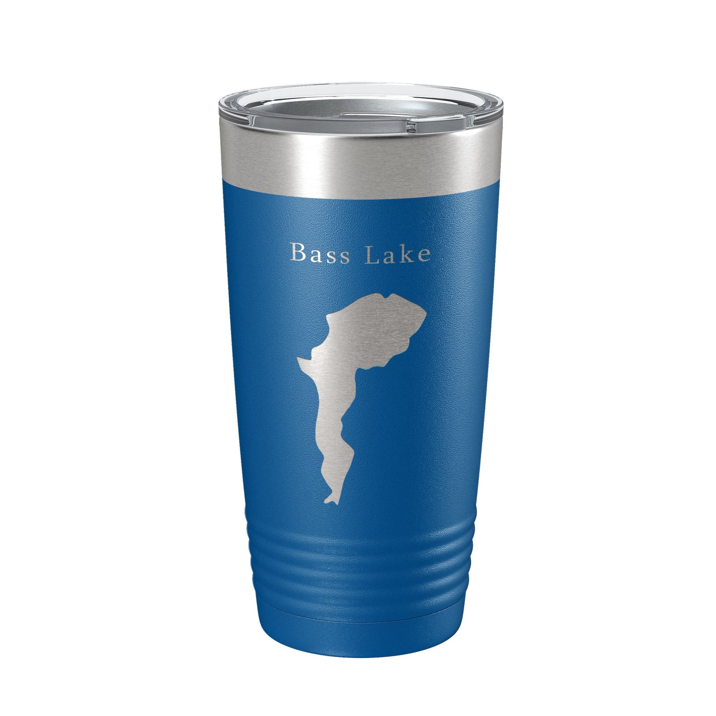 Bass Lake Map Tumbler Travel Mug Insulated Laser Engraved Coffee Cup North Carolina 20 oz-6
