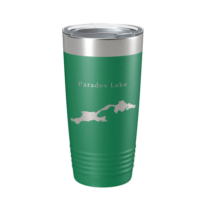 Paradox Lake Map Tumbler Travel Mug Insulated Laser Engraved Coffee Cup New York 20 oz-9