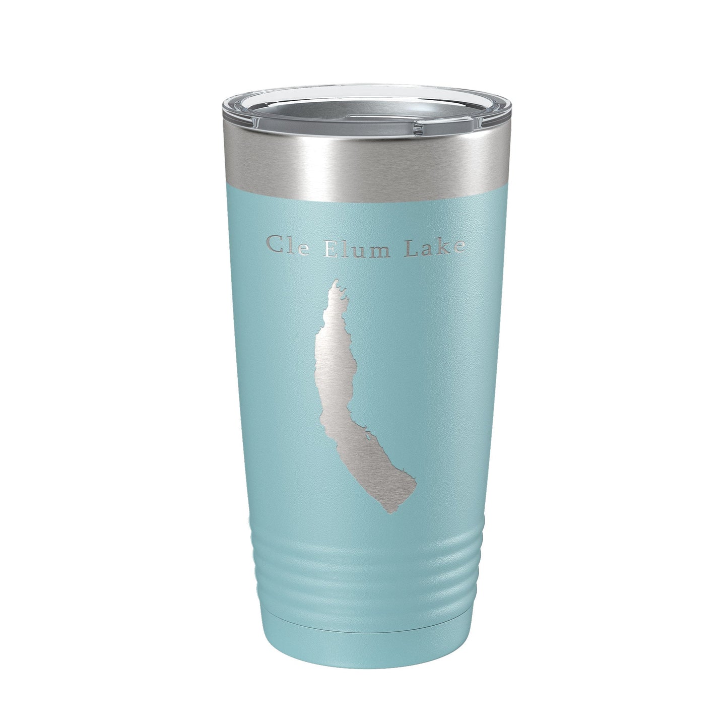 Cle Elum Lake Map Tumbler Travel Mug Insulated Laser Engraved Coffee Cup Washington 20 oz-13