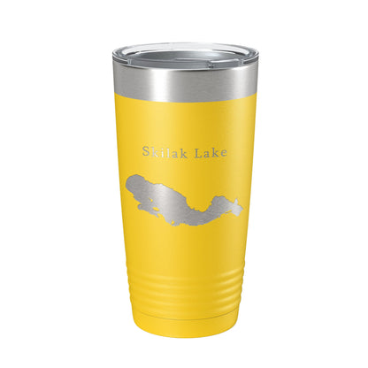 Skilak Lake Map Tumbler Travel Mug Insulated Laser Engraved Coffee Cup Alaska 20 oz-19
