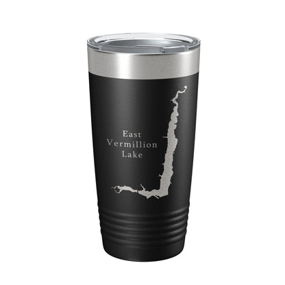 East Vermillion Lake Map Tumbler Travel Mug Insulated Laser Engraved Coffee Cup South Dakota 20 oz-5
