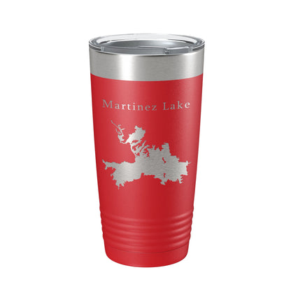 Martinez Lake Map Tumbler Travel Mug Insulated Laser Engraved Coffee Cup Arizona 20 oz-10