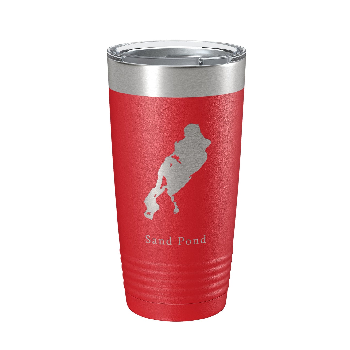 Sand Pond Tumbler Lake Map Travel Mug Insulated Laser Engraved Coffee Cup Maine 20 oz-10