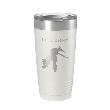 Lake Dillon Map Tumbler Travel Mug Insulated Laser Engraved Coffee Cup Colorado 20 oz-1