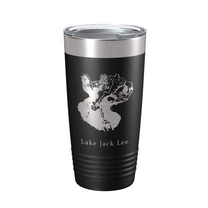 Lake Jack Lee Map Tumbler Travel Mug Insulated Laser Engraved Coffee Cup Felsenthal Arkansas Louisiana 20 oz-5