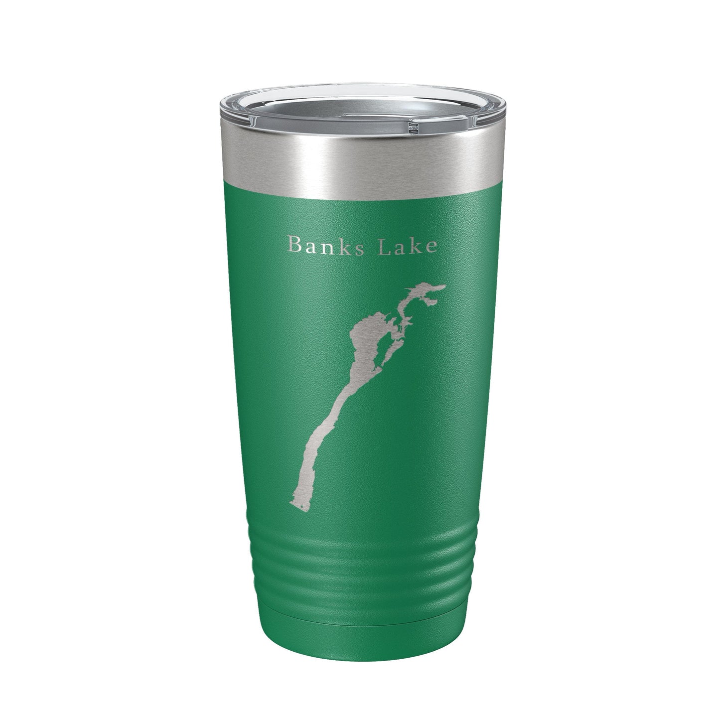 Banks Lake Map Tumbler Travel Mug Insulated Laser Engraved Coffee Cup Washington 20 oz-9