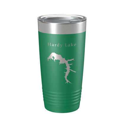 Hardy Lake Map Tumbler Travel Mug Insulated Laser Engraved Coffee Cup Indiana 20 oz-9