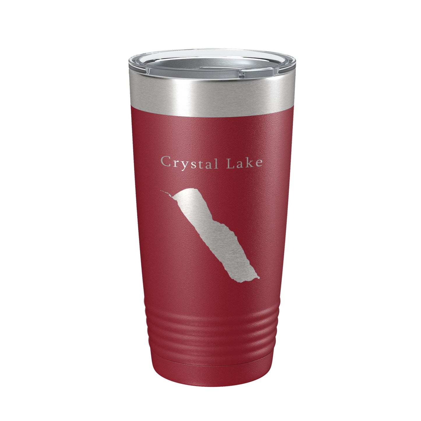 Crystal Lake Map Tumbler Travel Mug Insulated Laser Engraved Coffee Cup Vermont 20 oz-18