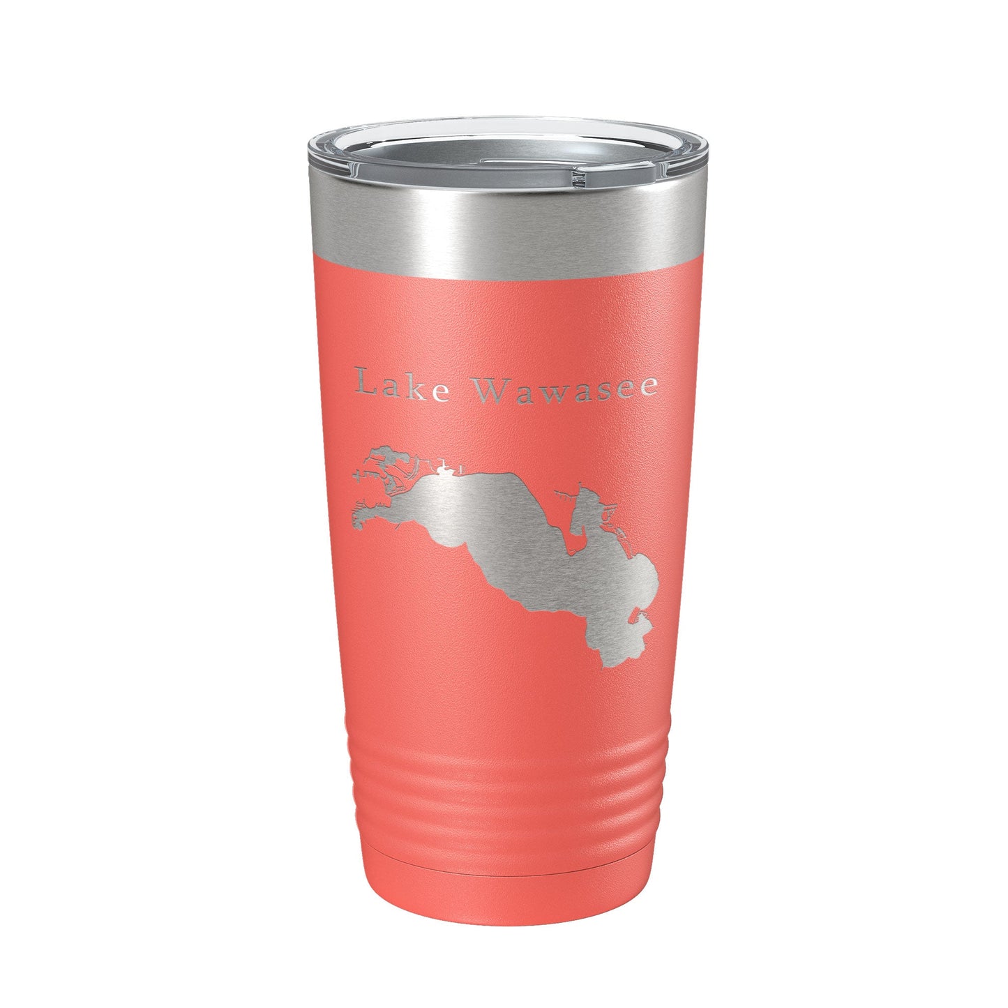 Lake Wawasee Map Tumbler Travel Mug Insulated Laser Engraved Coffee Cup Indiana 20 oz-20