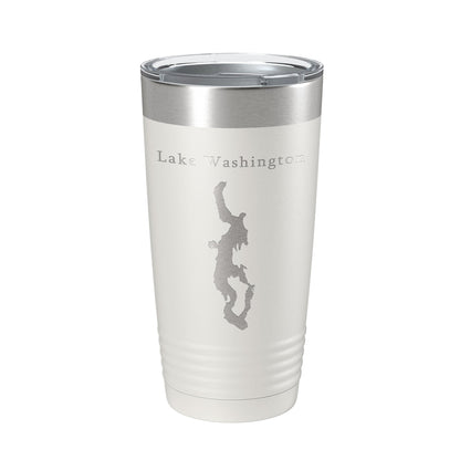 Lake Washington Map Tumbler Travel Mug Insulated Laser Engraved Coffee Cup Seattle Bellevue Washington 20 oz-7