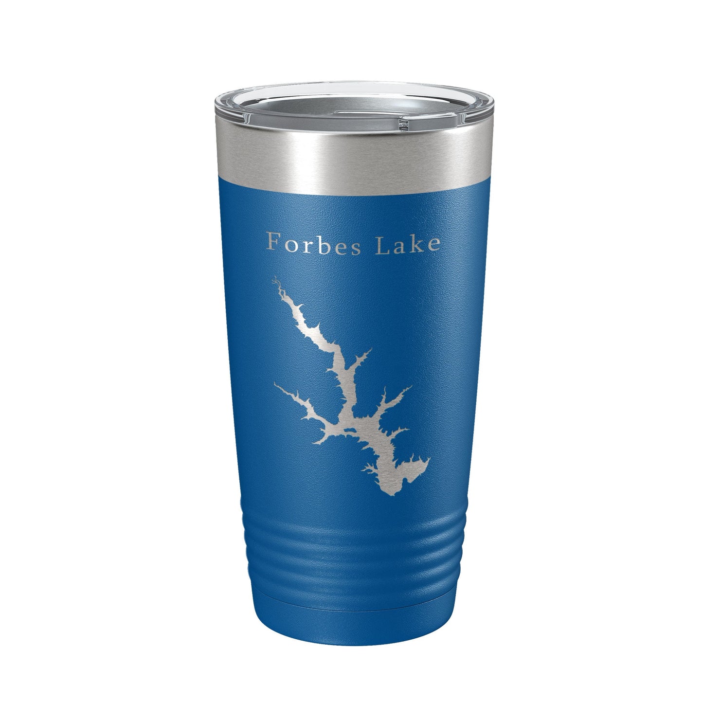 Forbes Lake Map Tumbler Travel Mug Insulated Laser Engraved Coffee Cup Illinois 20 oz-6