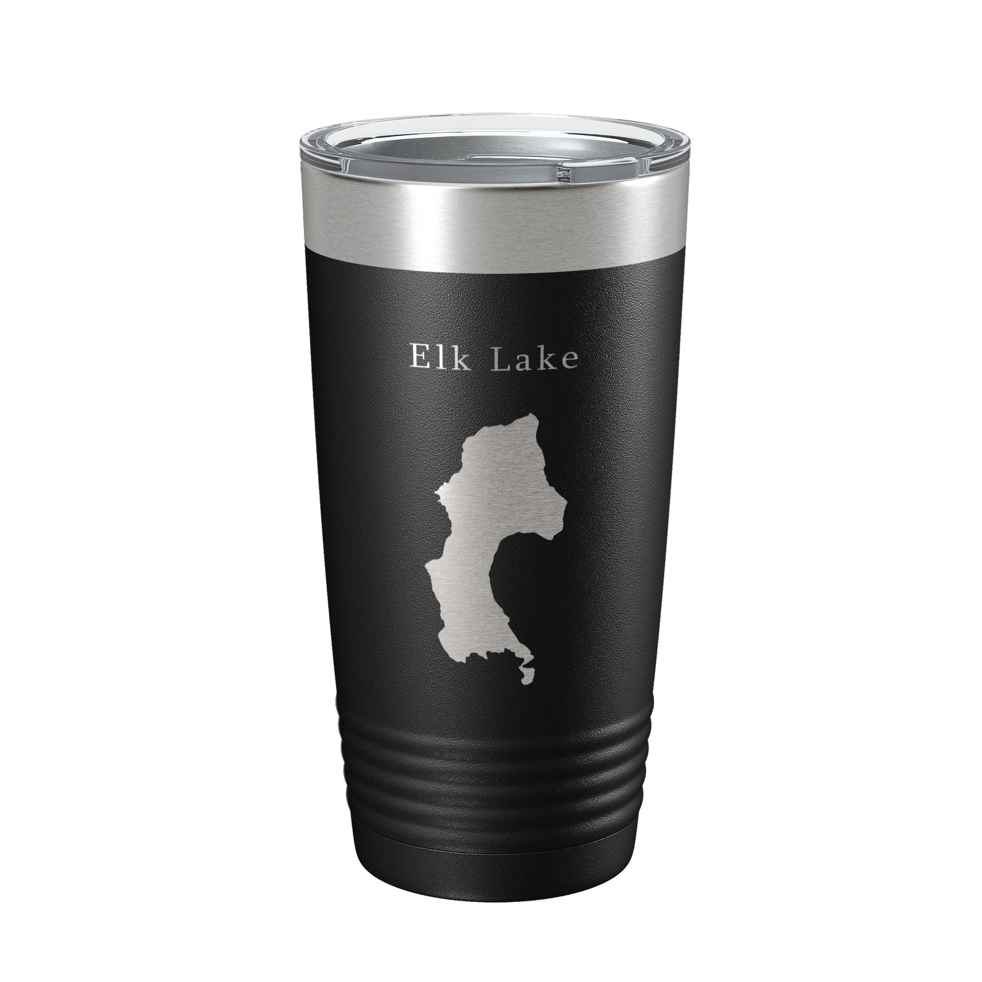Elk Lake Map Tumbler Travel Mug Insulated Laser Engraved Coffee Cup Oregon 20 oz-0
