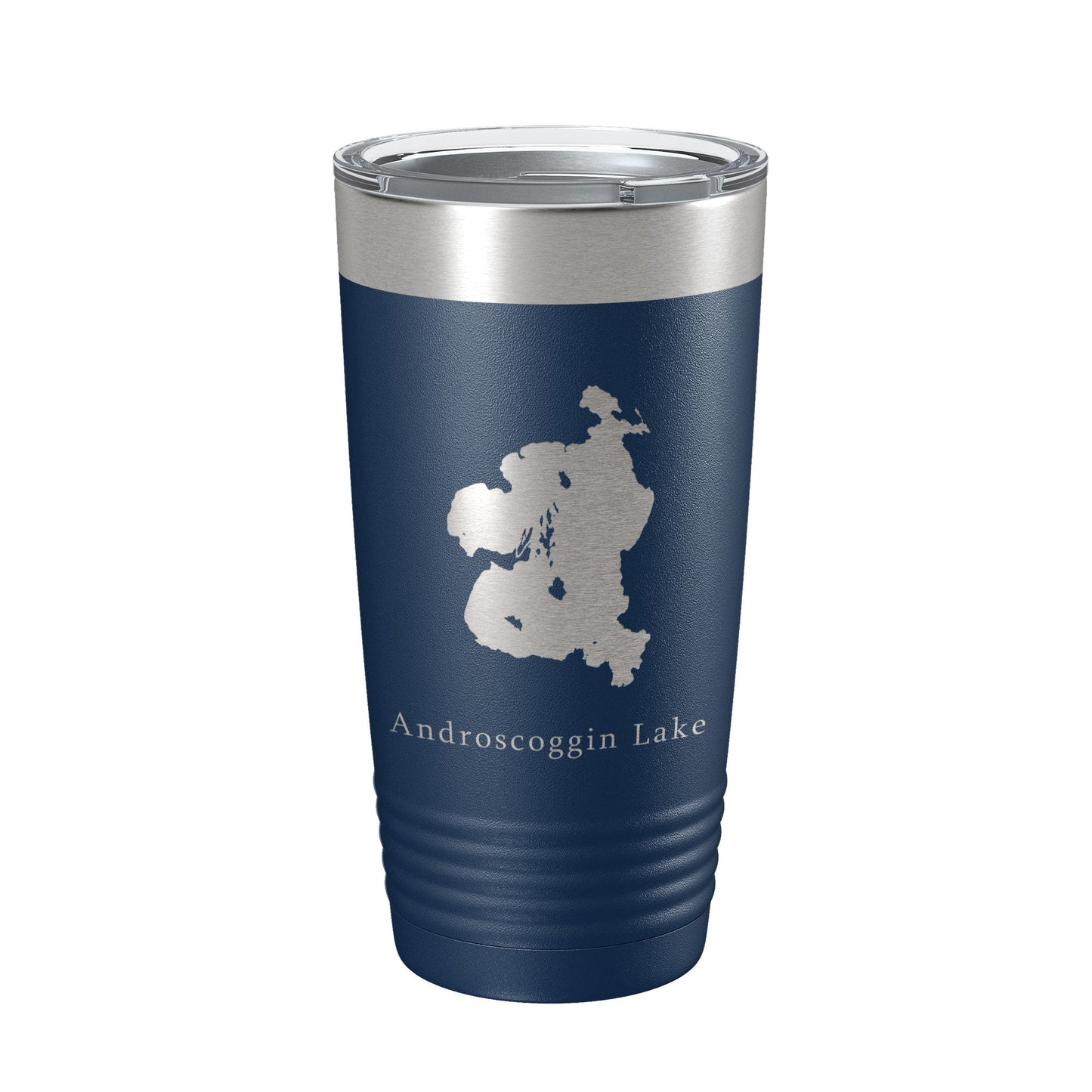 Androscoggin Lake Map Tumbler Travel Mug Insulated Laser Engraved Coffee Cup Maine 20 oz-8