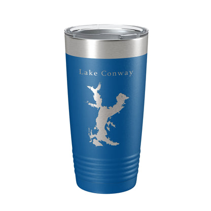 Lake Conway Map Tumbler Travel Mug Insulated Laser Engraved Coffee Cup Arkansas 20 oz-6