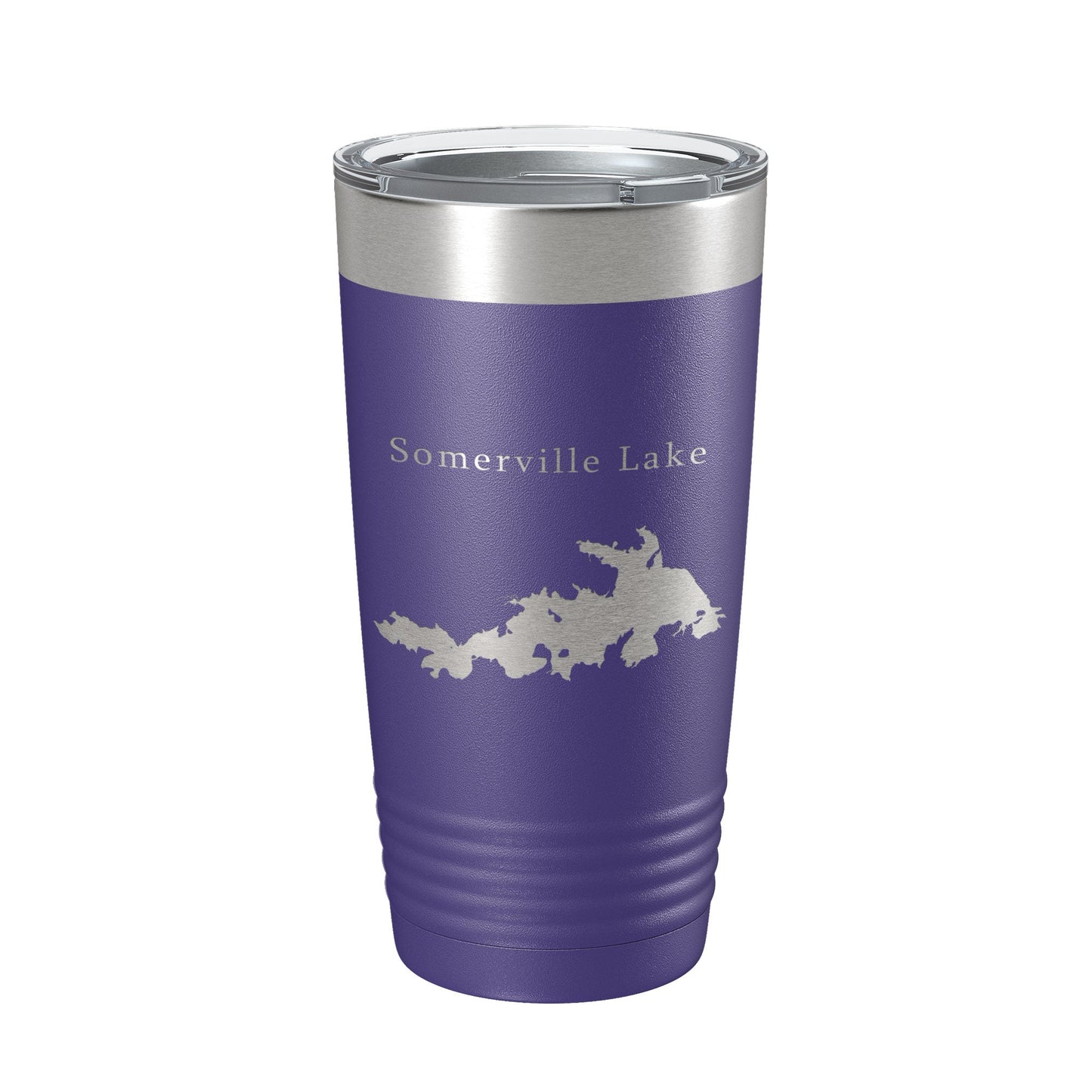 Somerville Lake Map Tumbler Travel Mug Insulated Laser Engraved Coffee Cup Texas 20 oz-15