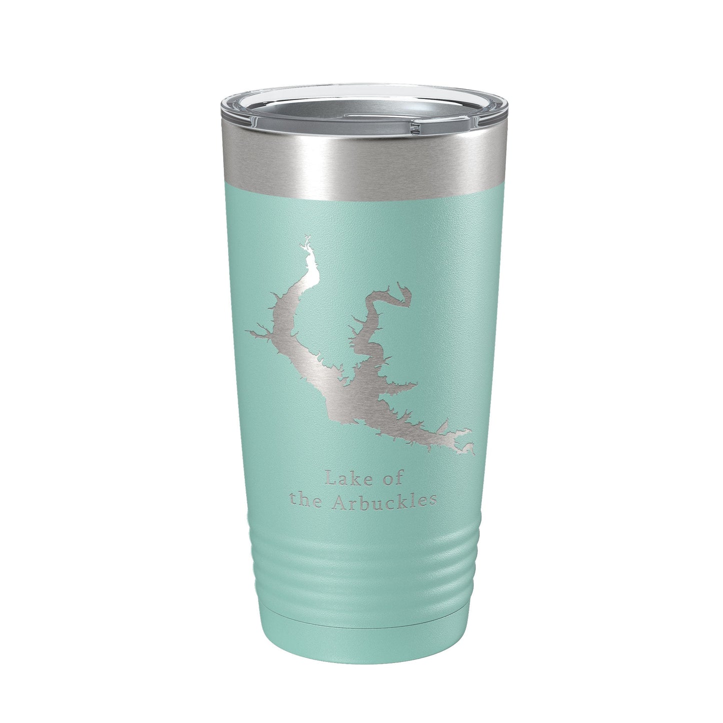 Lake of the Arbuckles Map Tumbler Travel Mug Insulated Laser Engraved Coffee Cup Oklahoma 20 oz-12