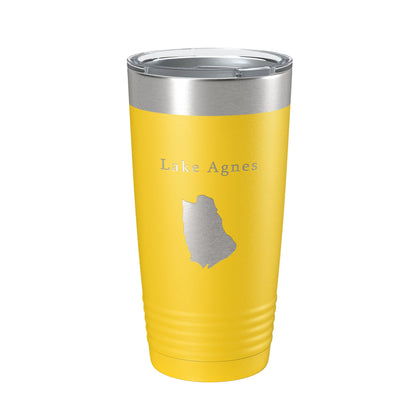 Lake Agnes Map Tumbler Travel Mug Insulated Laser Engraved Coffee Cup Colorado 20 oz-4