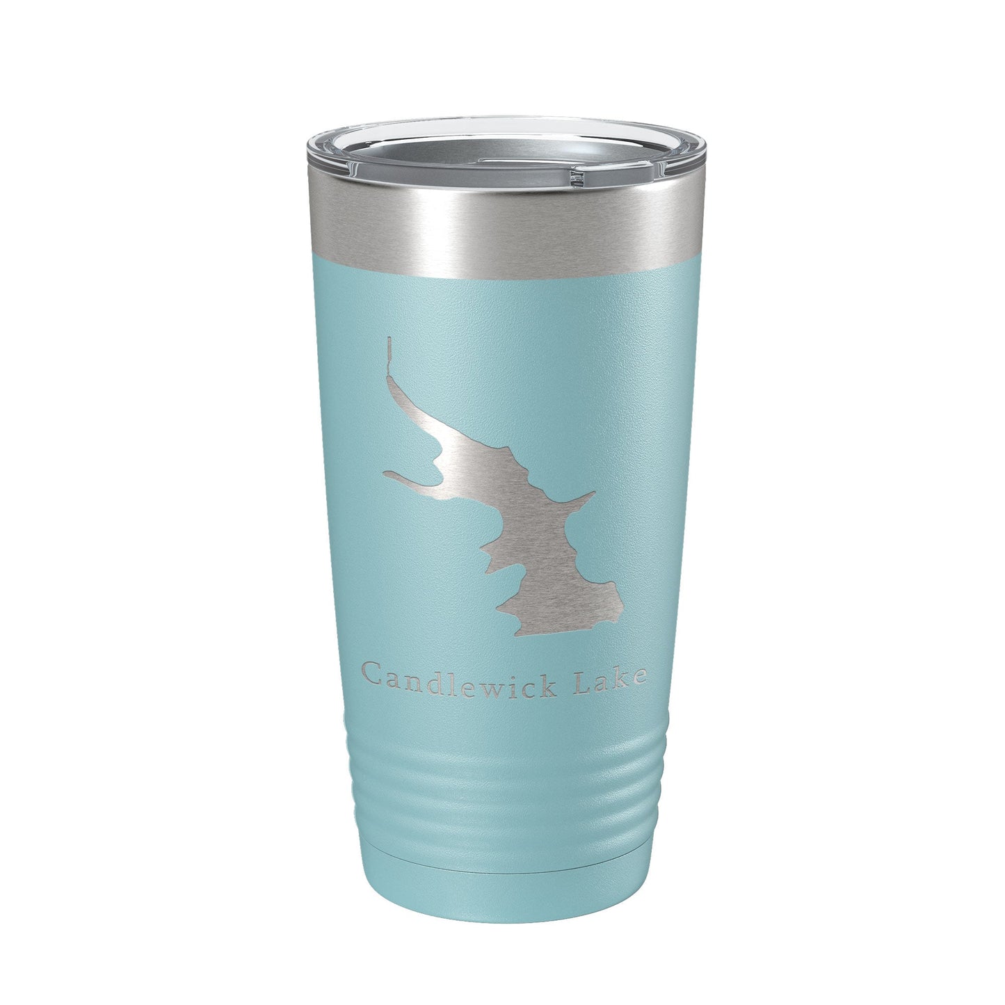 Candlewick Lake Map Tumbler Travel Mug Insulated Laser Engraved Coffee Cup Illinois 20 oz-13