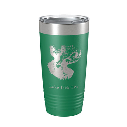 Lake Jack Lee Map Tumbler Travel Mug Insulated Laser Engraved Coffee Cup Felsenthal Arkansas Louisiana 20 oz-9