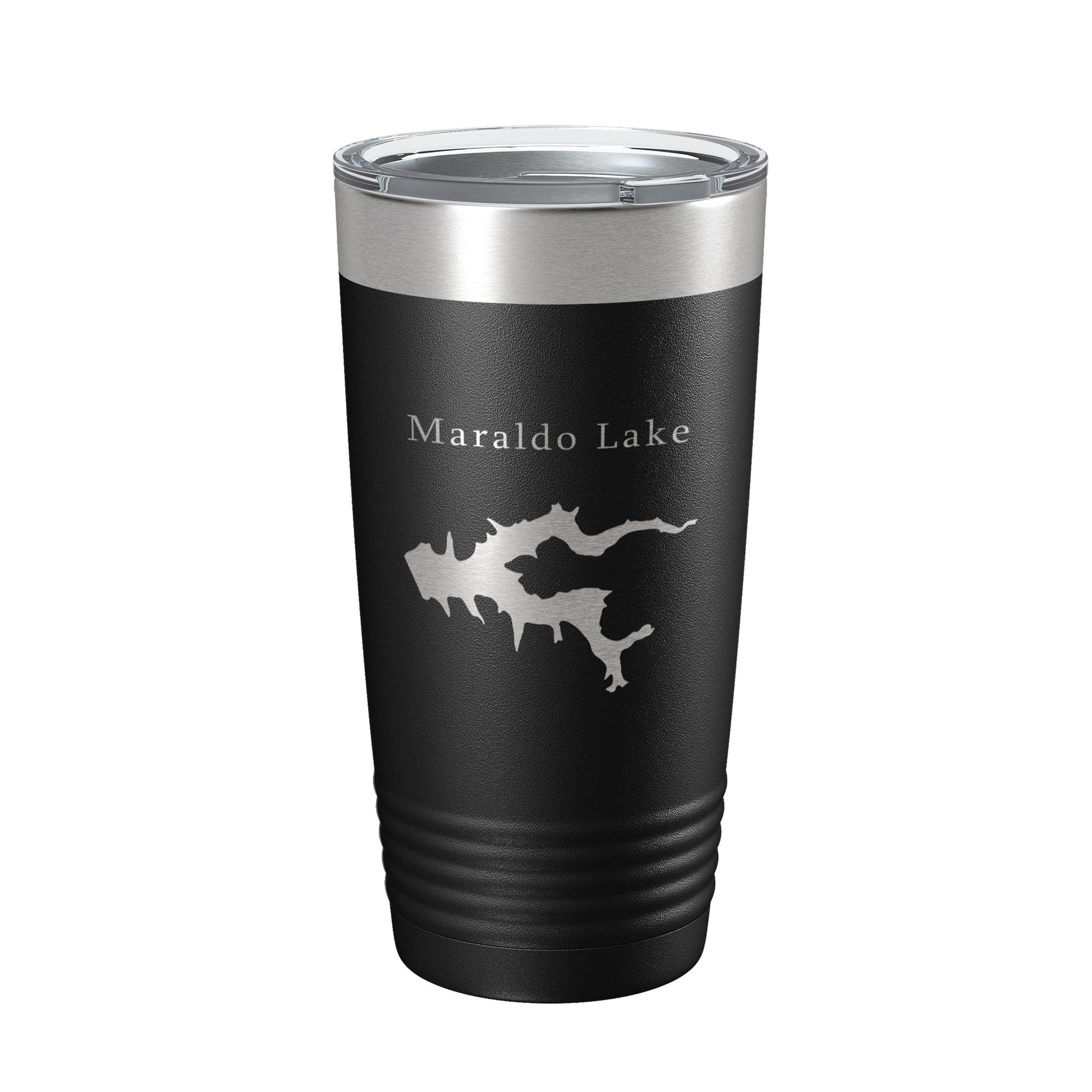 Maraldo Lake Map Tumbler Travel Mug Insulated Laser Engraved Coffee Cup Illinois 20 oz-5