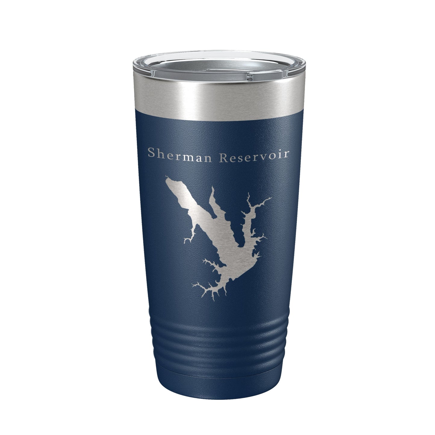 Sherman Reservoir Tumbler Lake Map Travel Mug Insulated Laser Engraved Coffee Cup Nebraska 20 oz-8