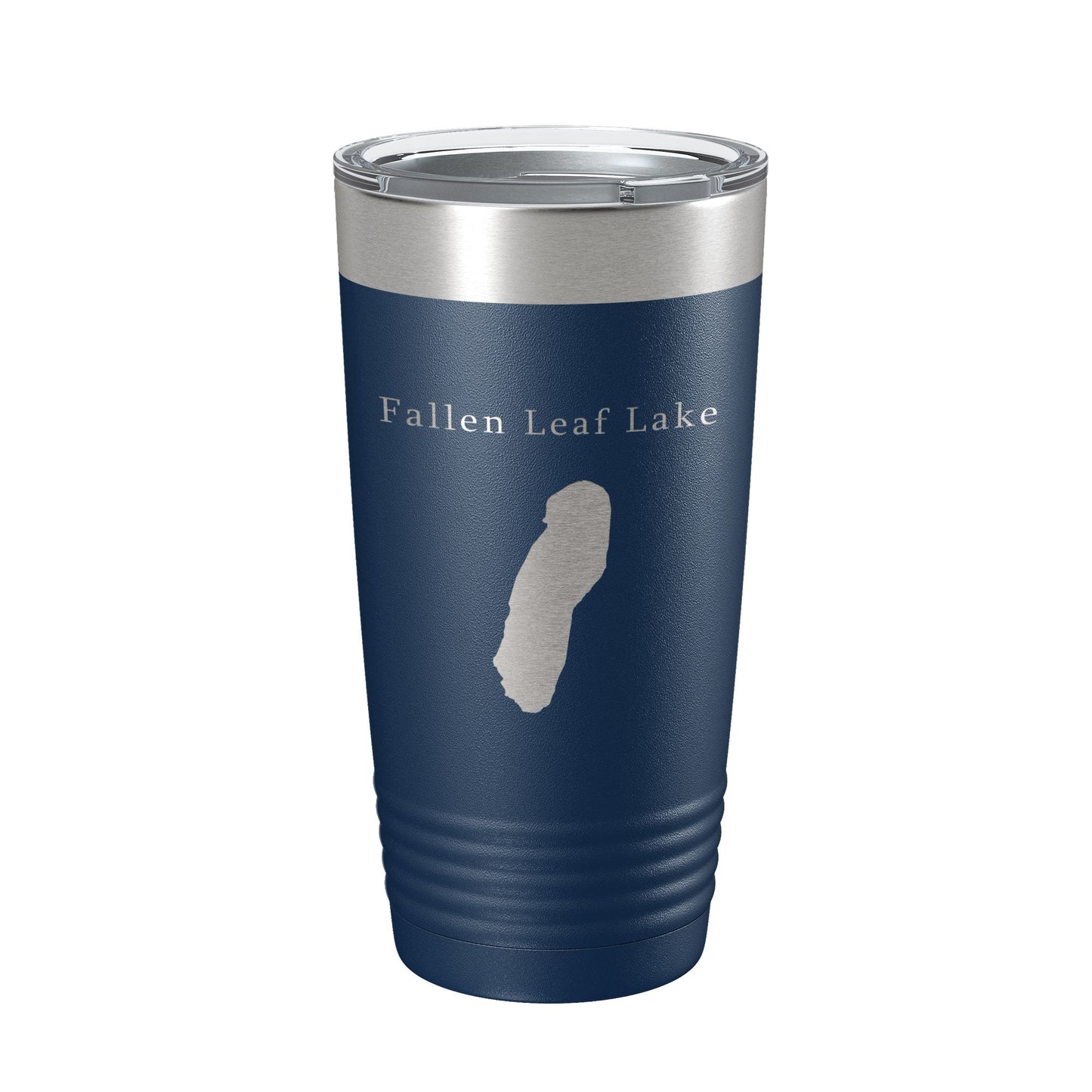 Fallen Leaf Lake Map Tumbler Travel Mug Insulated Laser Engraved Coffee Cup California 20 oz-2