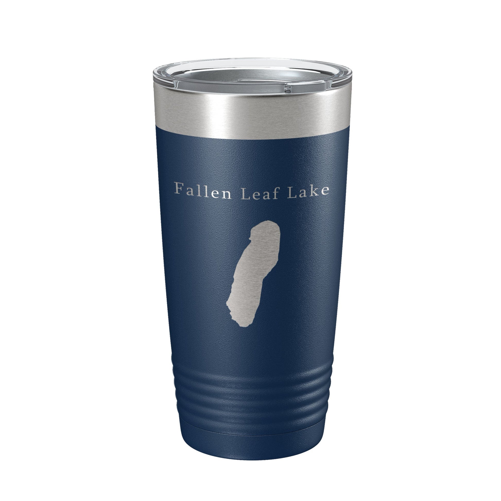 Fallen Leaf Lake Map Tumbler Travel Mug Insulated Laser Engraved Coffee Cup California 20 oz-2