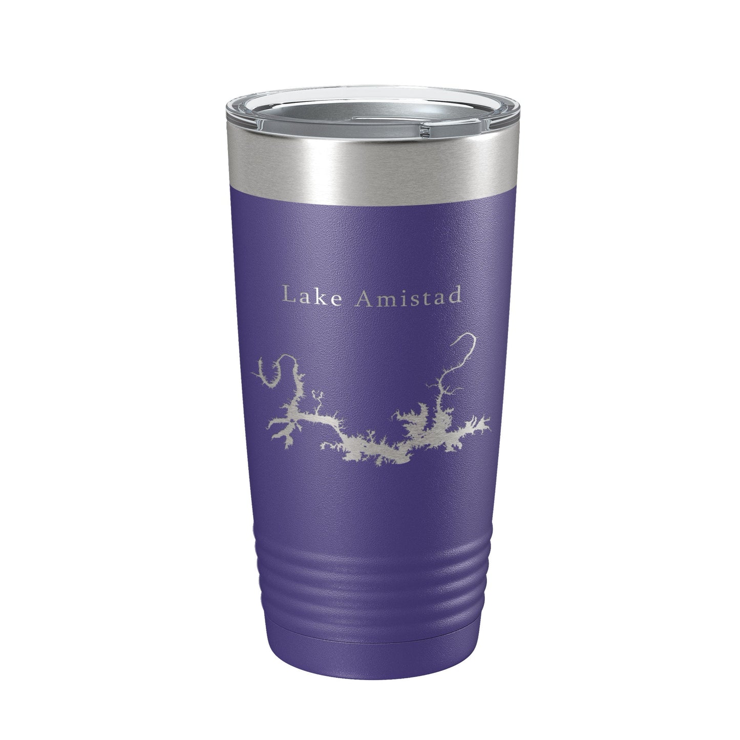 Lake Amistad Reservoir Map Tumbler Travel Mug Insulated Laser Engraved Coffee Cup Texas 20 oz-15