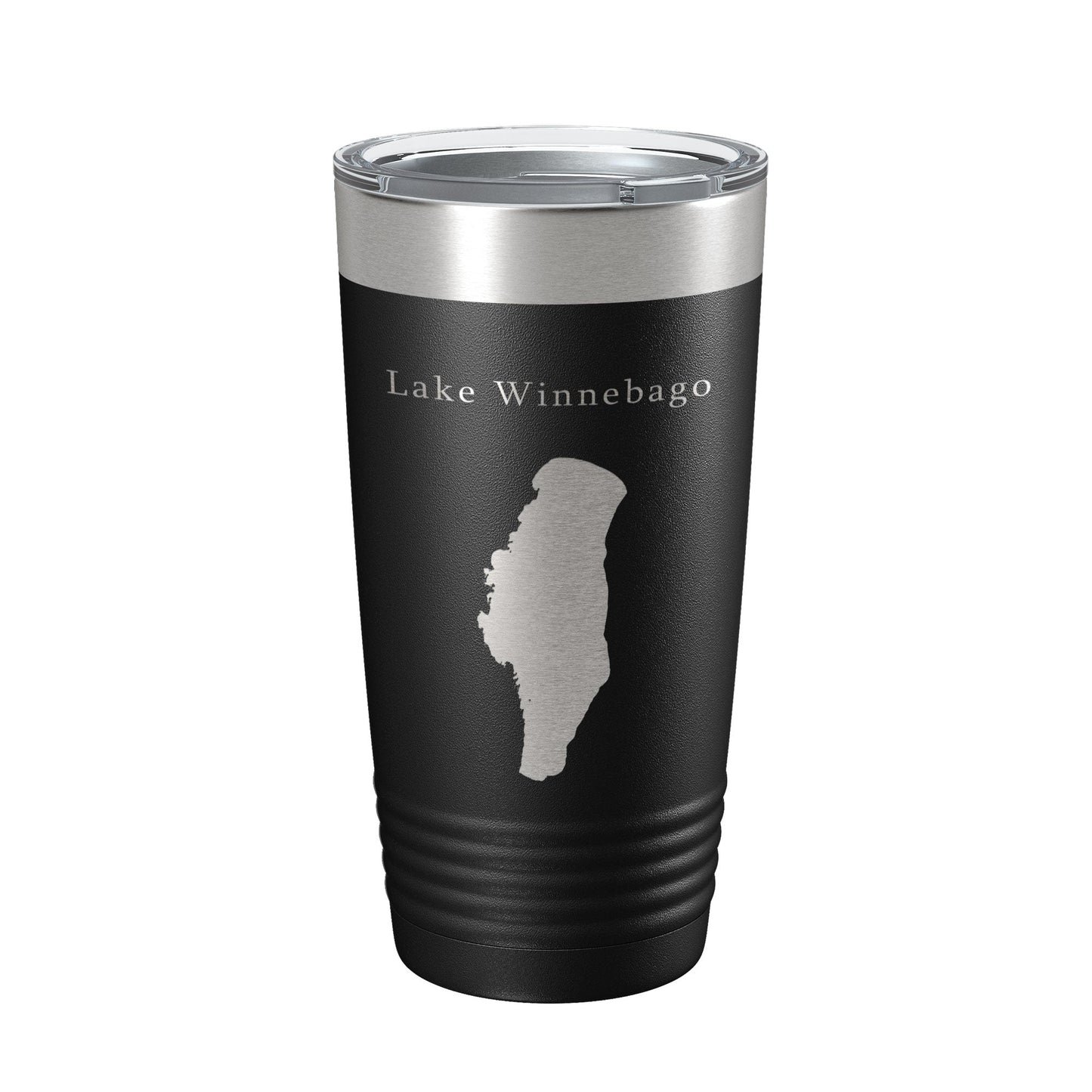Lake Winnebago Map Tumbler Travel Mug Insulated Laser Engraved Coffee Cup Wisconsin 20 oz-0