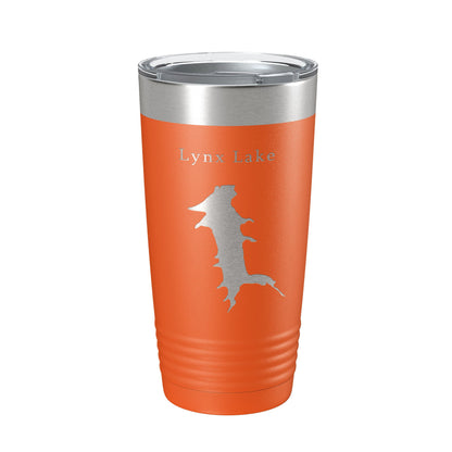Lynx Lake Map Tumbler Travel Mug Insulated Laser Engraved Coffee Cup Arizona 20 oz-17