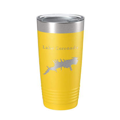 Lake Coronado Map Tumbler Travel Mug Insulated Laser Engraved Coffee Cup Hot Springs Village Arkansas 20 oz-19