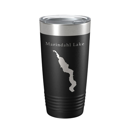 Marindahl Lake Map Tumbler Travel Mug Insulated Laser Engraved Coffee Cup South Dakota 20 oz-0