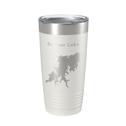 Sooner Lake Map Tumbler Travel Mug Insulated Laser Engraved Coffee Cup Oklahoma 20 oz-7