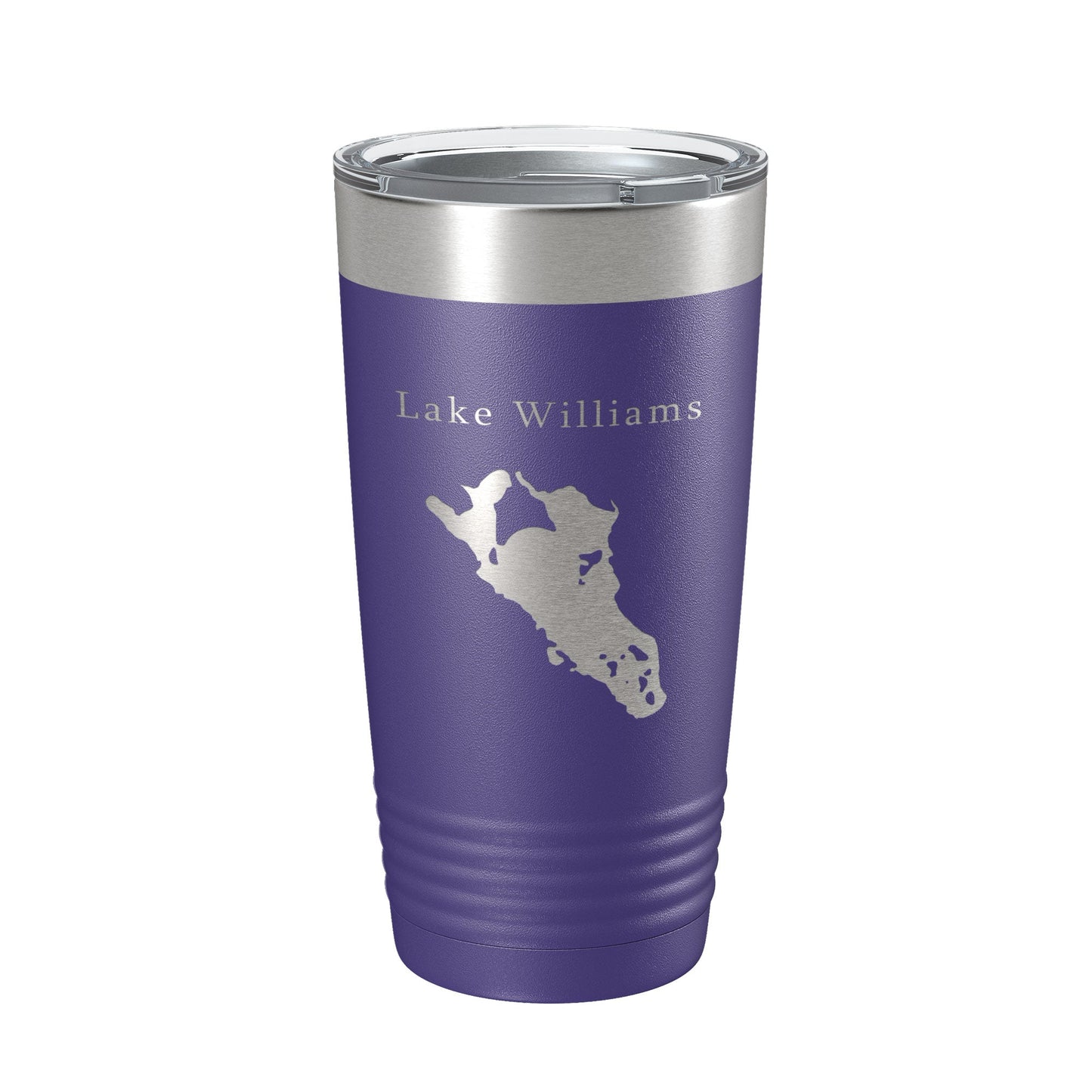 Lake Williams Map Tumbler Travel Mug Insulated Laser Engraved Coffee Cup Connecticut 20 oz-15