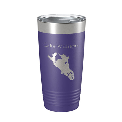 Lake Williams Map Tumbler Travel Mug Insulated Laser Engraved Coffee Cup Connecticut 20 oz-15