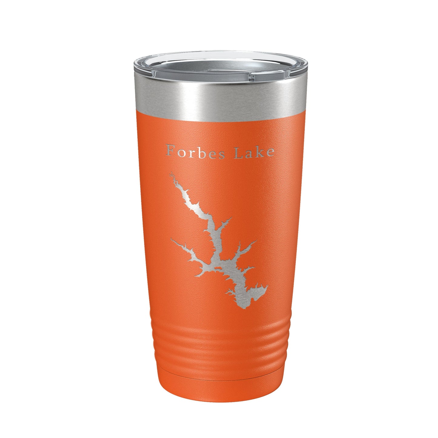 Forbes Lake Map Tumbler Travel Mug Insulated Laser Engraved Coffee Cup Illinois 20 oz-17