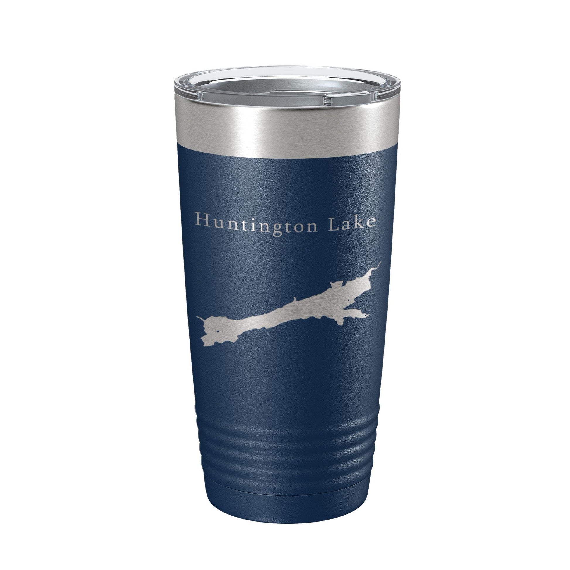 Huntington Lake Map Tumbler Travel Mug Insulated Laser Engraved Coffee Cup California 20 oz-2